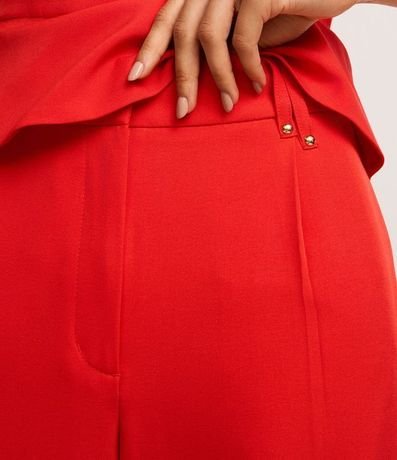 Pantalón Wide Leg Sastrería con Cintura Doble y Detalle de Remache 4