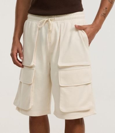 Bermuda Baggy en Algodón con Bolsillo Cargo 2