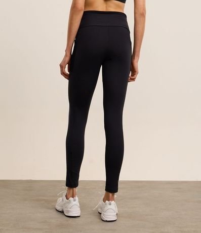 Pantalón Legging Deportiva con Textura en la Cintura y Ribete Contrastante 4