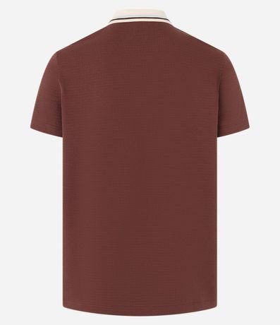 Camisa Polo en Algodón con Textura y Escudo Vintage 9