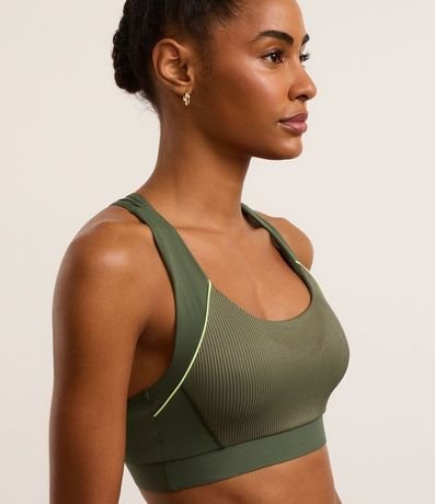 Top Nadador Deportivo en Microfibra Texturizada con Bies Contrastante 3