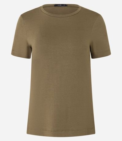 Blusa Básica en Viscosa con Escote Redondo 8