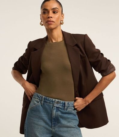 Blusa Básica en Viscosa con Escote Redondo 2