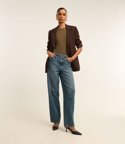 Blusa Básica en Viscosa con Escote Redondo 3