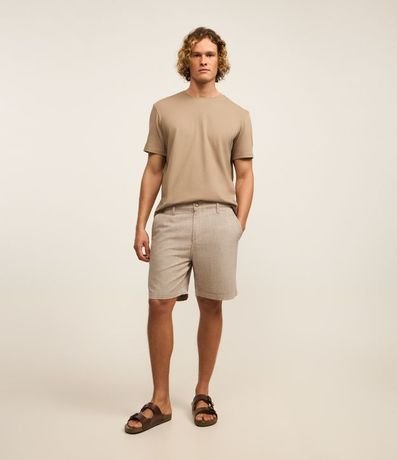 Bermuda en Oxford con Cintura Ajustable 2