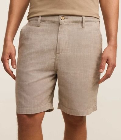 Bermuda en Oxford con Cintura Ajustable 4