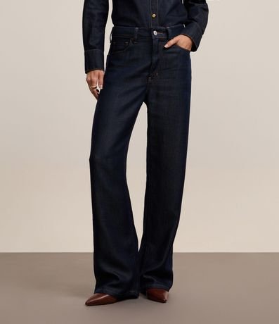 Pantalón Recto en Jeans Raw con Cintura Alta 3