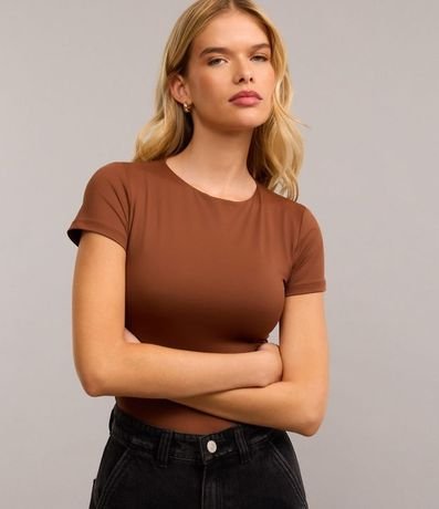 Body Básico en Poliamida con Mangas Cortas 4