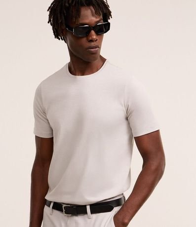 Remera Slim Básica en Algodón Manga Corta