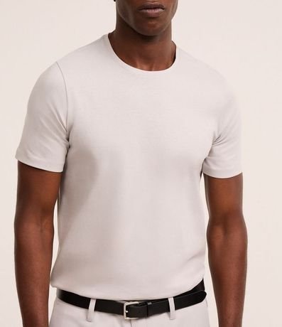 Remera Slim Básica en Algodón Manga Corta 3