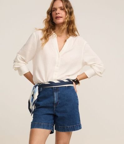 Short en Jeans con Cintura Alta 2