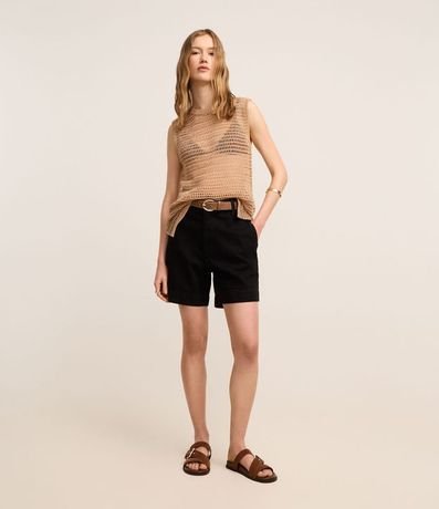 Short en Jeans con Cintura Alta