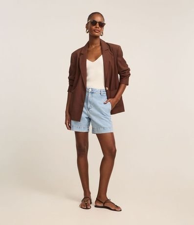 Short en Jeans con Cintura Alta