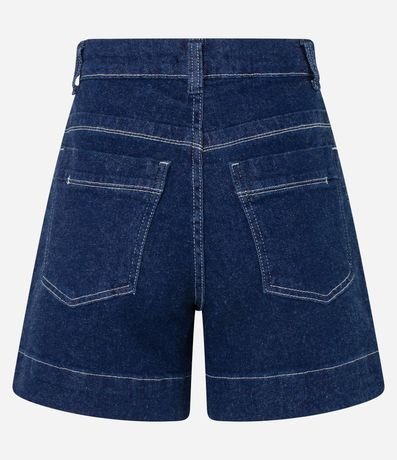 Short Regular en Jeans con Pespunte Contrastante y Bolsillo Cuchillo 6
