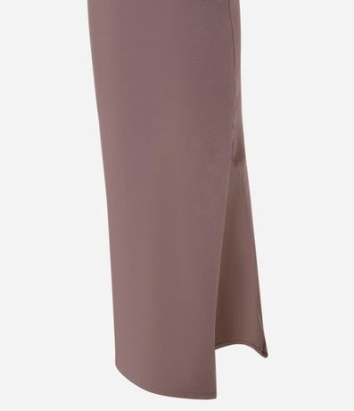 Vestido Largo en Algodón con Abertura Lateral 6