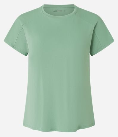 Remera Deportiva en Microfibra con Abertura en la Espalda y Canesú en el Hombro 4