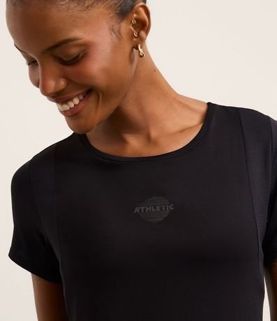 Remera Deportiva en Poliamida con Estampa Athletic 3