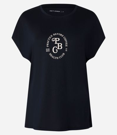Remera Deportiva Modal Estampa Lettering 3