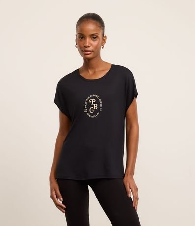 Remera Deportiva Modal Estampa Lettering 2