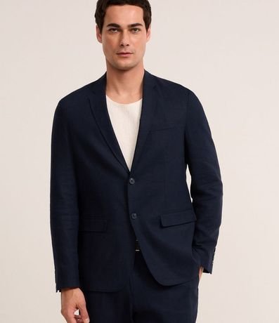 Saco de Traje Social en Viscolino con Medio Forro