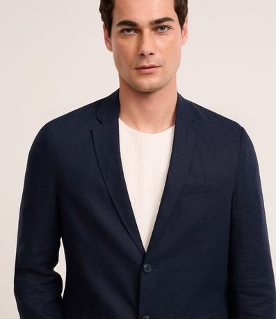 Saco de Traje Social en Viscolino con Medio Forro 5