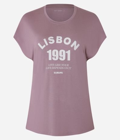 Remera Deportivo en Modal con Estampa Lisbon 3