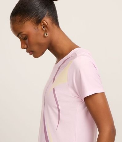 Remera Deportiva en Microfibra con Estampa Ondas 4