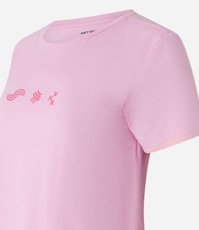 Remera Deportiva en Microfibra Perforada con Estampa de Ícones 5
