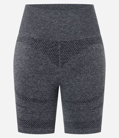 Bermuda Deportiva Seamless con Recortes Texturizados y Efecto Levanta Pompis 6