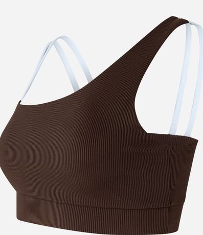 Top Deportivo en Microfibra con Breteles Assimétricos 6