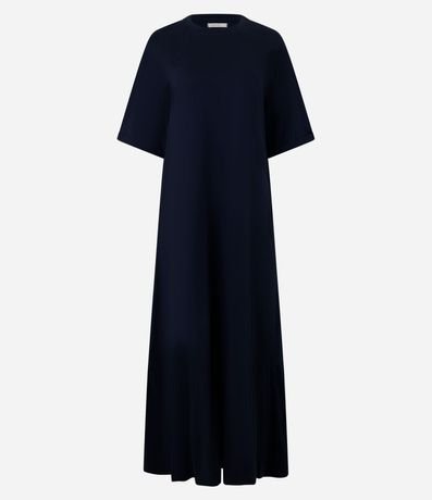 Vestido Midi en Algodón con Mangas Largas 6