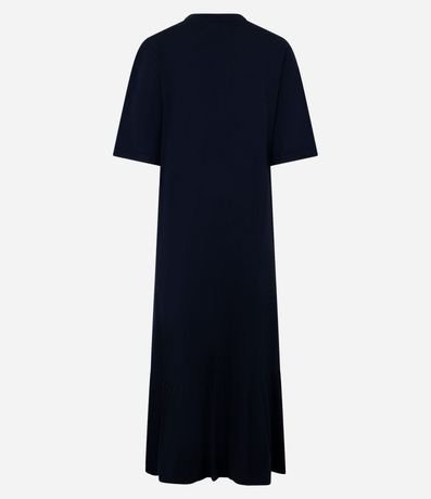 Vestido Midi en Algodón con Mangas Largas 7