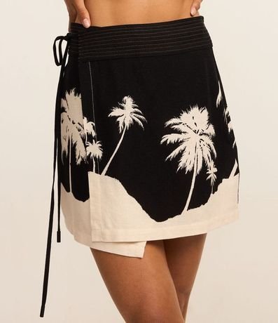 Salida de Playa Pollera Traspasada en Viscolino con Estampa de Cocoteros 2