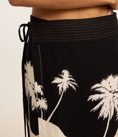 Salida de Playa Pollera Traspasada en Viscolino con Estampa de Cocoteros 3