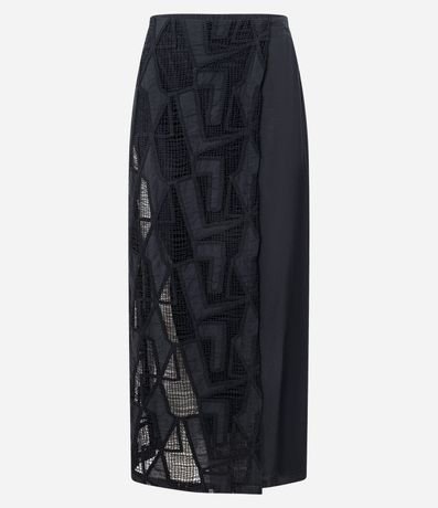 Salida de Playa Pollera Midi con superposición de Laise 5