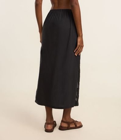 Salida de Playa Pollera Midi con superposición de Laise 4