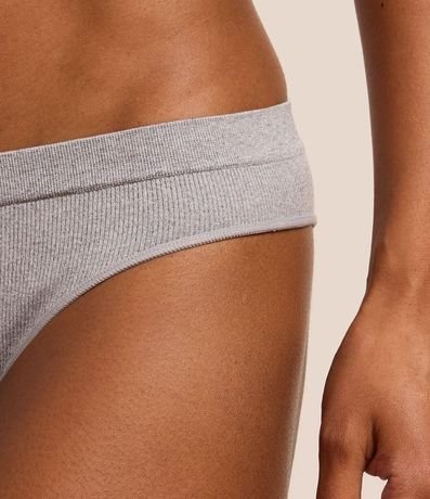 Kit 03 Bombachas Bikini Hilo Seamless Texturizadas 4