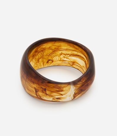 Pulsera Rígido con Resina y Efecto Manchas 2