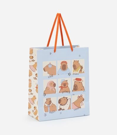 Embalaje de Regalo Mediana con Estampa de Capivara