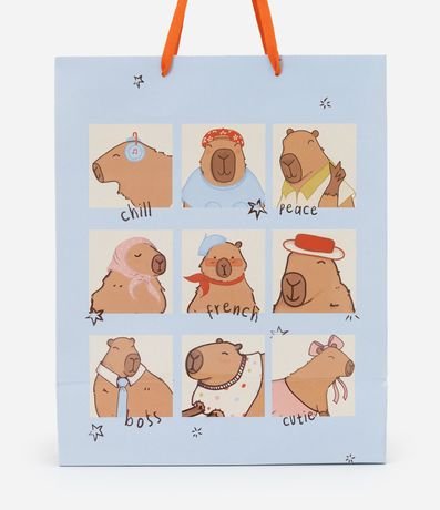 Embalaje de Regalo Mediana con Estampa de Capivara 2