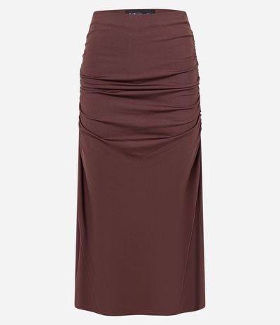 Pollera New Midi con Frunzidos y Fenda 6