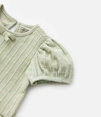 Conjunto Infantil Texturizado con Lacitos y Pantalón Wide Leg - Talle 1 a 6 años 7