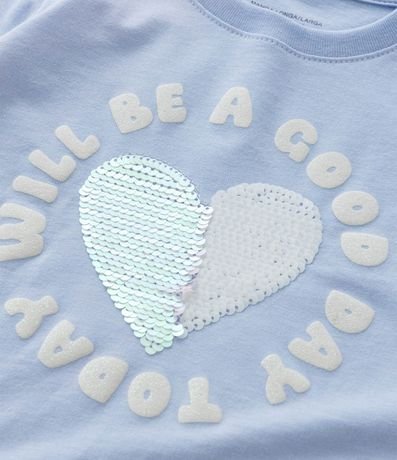 Conjunto Infantil con Corazón Bordado en Lentejuelas - Talle 1 a 6 años 11