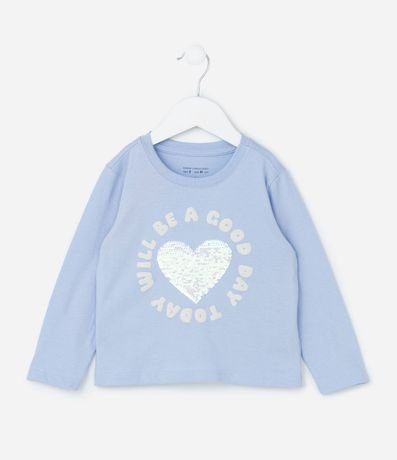 Conjunto Infantil con Corazón Bordado en Lentejuelas - Talle 1 a 6 años 2