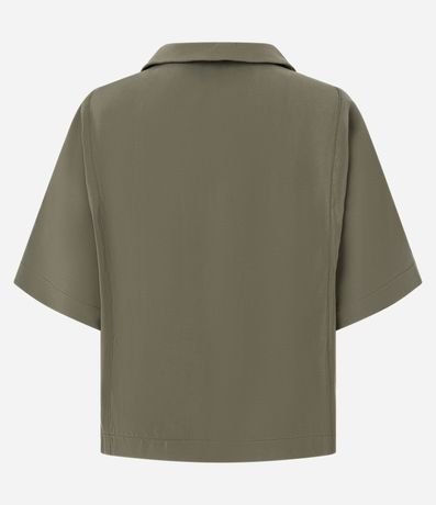 Blusa en Viscosa con Recorte y Manga Ampla 6