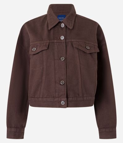 Campera Regular en Sarga con Bolsillos y Pliegues en la Parte Baja 5