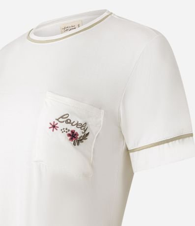 Pijama Short Doll con Bolsillo Bordado 5