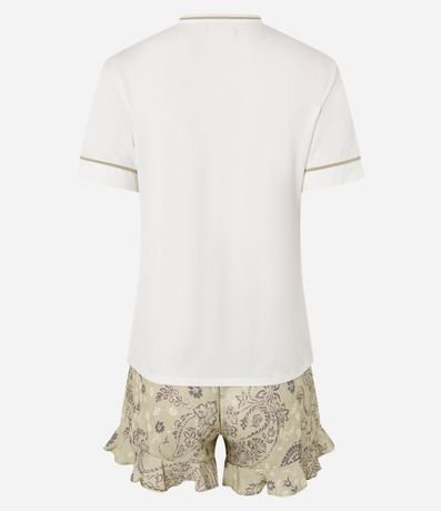 Pijama Short Doll con Bolsillo Bordado 6