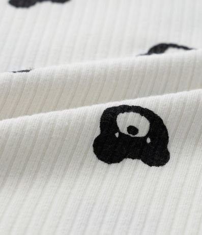 Blusa Infantil Acanalada con Estampa Oso - Talle 1 a 6  Anos 3