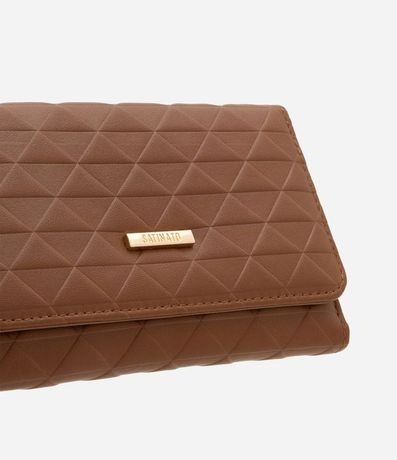 Billetera Mediana en PU con Textura de Triangulos 4